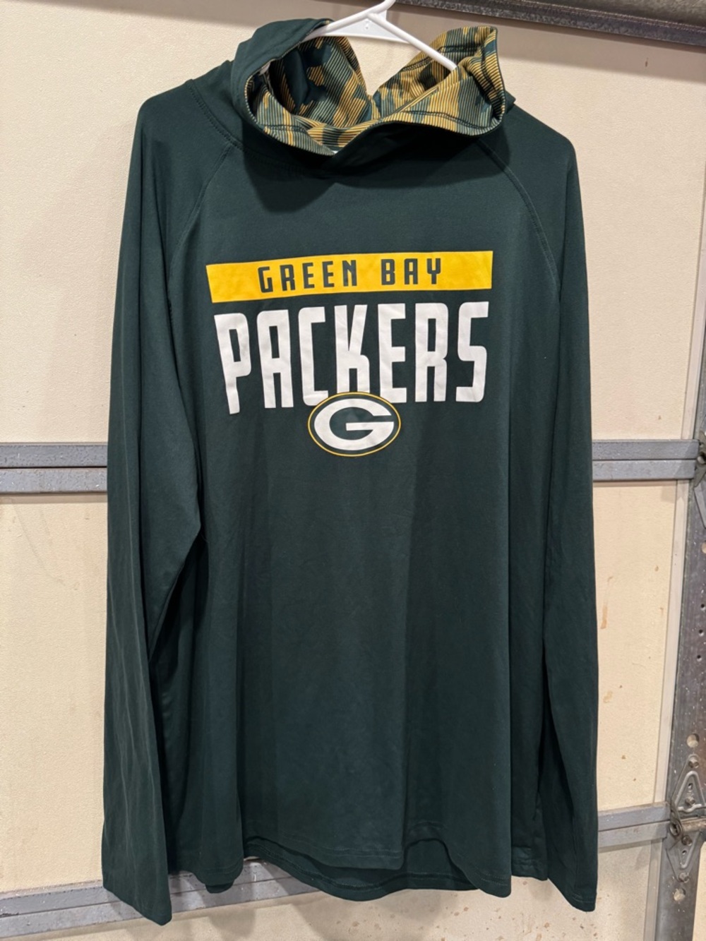 Zubaz NFL Green‎ Bay Packers Dark Green Hoodie w/ Yellow Accents Size XXL